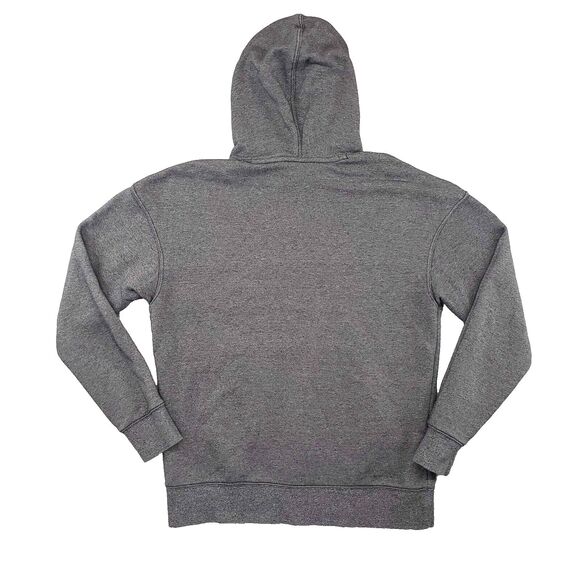 Nike Heritage Hoodie Mens Medium Gray Classic Spellout Streetwear Athleisure - Picture 2 of 6